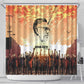 Bayard Rustin Shower Curtain with Radical Nonviolence Design Protest Crowd and Courage Civil Rights Tribute - African Pride