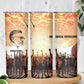 Bayard Rustin Skinny Tumbler with Radical Nonviolence Design Protest Crowd and Courage Civil Rights Tribute - African Pride