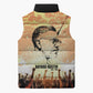 Bayard Rustin Sleeveless Puffer Jacket with Radical Nonviolence Design Protest Crowd and Courage Civil Rights Tribute - African Pride