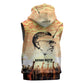 Bayard Rustin Sleeveless Zip Hoodie with Radical Nonviolence Design Protest Crowd and Courage Civil Rights Tribute - African Pride