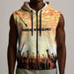 Bayard Rustin Sleeveless Zip Hoodie with Radical Nonviolence Design Protest Crowd and Courage Civil Rights Tribute - African Pride