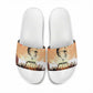 Bayard Rustin Slide Sandals with Radical Nonviolence Design Protest Crowd and Courage Civil Rights Tribute - African Pride