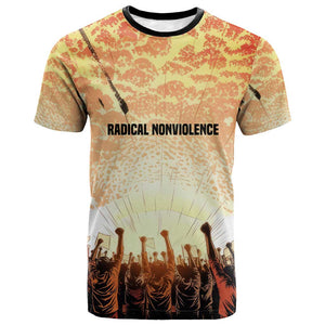 Bayard Rustin T shirt with Radical Nonviolence Design Protest Crowd and Courage Civil Rights Tribute - African Pride