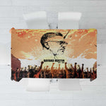 Bayard Rustin Tablecloth with Radical Nonviolence Design Protest Crowd and Courage Civil Rights Tribute - African Pride