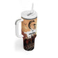 Bayard Rustin Tumbler With Handle with Radical Nonviolence Design Protest Crowd and Courage Civil Rights Tribute - African Pride