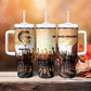 Bayard Rustin Tumbler With Handle with Radical Nonviolence Design Protest Crowd and Courage Civil Rights Tribute - African Pride
