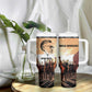 Bayard Rustin Tumbler With Handle with Radical Nonviolence Design Protest Crowd and Courage Civil Rights Tribute - African Pride