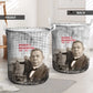 Booker T. Washington Laundry Basket Halftone Portrait Design Tilling a Field Quote Historical Civil Rights Tribute - African Pride