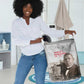 Booker T. Washington Laundry Basket Halftone Portrait Design Tilling a Field Quote Historical Civil Rights Tribute - African Pride