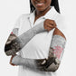 Booker T. Washington Arm Sleeves Halftone Portrait Design Tilling a Field Quote Historical Civil Rights Tribute - African Pride