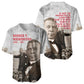 Booker T. Washington Baseball Jersey Halftone Portrait Design Tilling a Field Quote Historical Civil Rights Tribute TS04