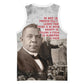 Booker T. Washington Basketball Jersey Halftone Portrait Design Tilling a Field Quote Historical Civil Rights Tribute - African Pride