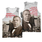 Booker T. Washington Basketball Jersey Halftone Portrait Design Tilling a Field Quote Historical Civil Rights Tribute - African Pride