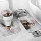 Booker T. Washington Bathroom Set Halftone Portrait Design Tilling a Field Quote Historical Civil Rights Tribute - African Pride