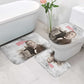 Booker T. Washington Bathroom Set Halftone Portrait Design Tilling a Field Quote Historical Civil Rights Tribute - African Pride