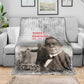 Booker T. Washington Blanket Halftone Portrait Design Tilling a Field Quote Historical Civil Rights Tribute - African Pride