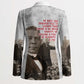 Booker T. Washington Blazer Halftone Portrait Design Tilling a Field Quote Historical Civil Rights Tribute - African Pride