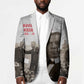 Booker T. Washington Blazer Halftone Portrait Design Tilling a Field Quote Historical Civil Rights Tribute - African Pride