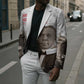 Booker T. Washington Blazer Halftone Portrait Design Tilling a Field Quote Historical Civil Rights Tribute - African Pride