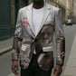 Booker T. Washington Blazer Halftone Portrait Design Tilling a Field Quote Historical Civil Rights Tribute - African Pride