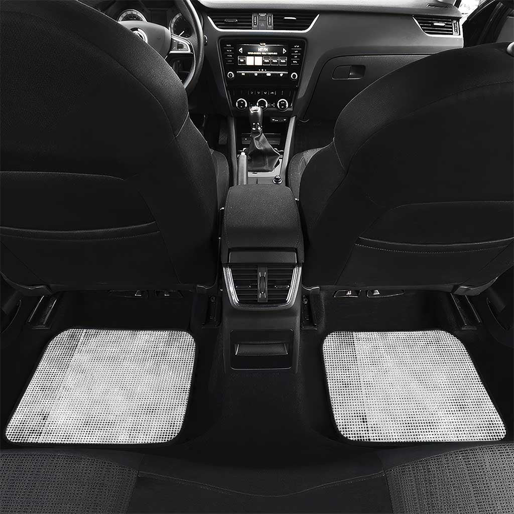 Booker T. Washington Car Mats Halftone Portrait Design Tilling a Field Quote Historical Civil Rights Tribute - African Pride