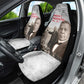 Booker T. Washington Car Seat Cover Halftone Portrait Design Tilling a Field Quote Historical Civil Rights Tribute - African Pride