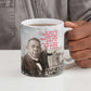 Booker T. Washington Ceramic Mug Halftone Portrait Design Tilling a Field Quote Historical Civil Rights Tribute - African Pride