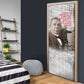 Booker T. Washington Door Cover Halftone Portrait Design Tilling a Field Quote Historical Civil Rights Tribute - African Pride