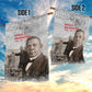 Booker T. Washington Garden Flag Halftone Portrait Design Tilling a Field Quote Historical Civil Rights Tribute - African Pride