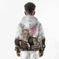 Booker T. Washington Kid Hoodie Halftone Portrait Design Tilling a Field Quote Historical Civil Rights Tribute - African Pride