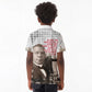 Booker T. Washington Kid Polo Shirt Halftone Portrait Design Tilling a Field Quote Historical Civil Rights Tribute TS04