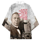 Booker T. Washington Kimono Halftone Portrait Design Tilling a Field Quote Historical Civil Rights Tribute - African Pride