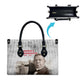 Booker T. Washington Leather Bag Halftone Portrait Design Tilling a Field Quote Historical Civil Rights Tribute - African Pride