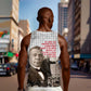 Booker T. Washington Men Tank Top Halftone Portrait Design Tilling a Field Quote Historical Civil Rights Tribute - African Pride