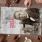 Booker T. Washington Puzzle Halftone Portrait Design Tilling a Field Quote Historical Civil Rights Tribute - African Pride