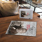 Booker T. Washington Puzzle Halftone Portrait Design Tilling a Field Quote Historical Civil Rights Tribute - African Pride