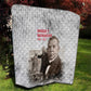 Booker T. Washington Quilt Halftone Portrait Design Tilling a Field Quote Historical Civil Rights Tribute - African Pride