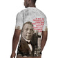 Booker T. Washington Rugby Jersey Halftone Portrait Design Tilling a Field Quote Historical Civil Rights Tribute TS04