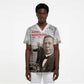 Booker T. Washington Scrub Top Halftone Portrait Design Tilling a Field Quote Historical Civil Rights Tribute - African Pride