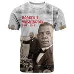Booker T. Washington T shirt Halftone Portrait Design Tilling a Field Quote Historical Civil Rights Tribute TS04