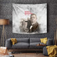 Booker T. Washington Tapestry Halftone Portrait Design Tilling a Field Quote Historical Civil Rights Tribute - African Pride