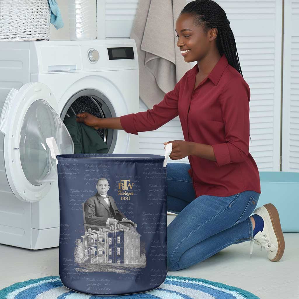 Booker T. Washington Laundry Basket Tuskegee Institute Design Educational Legacy 1881 Historic Tribute - African Pride