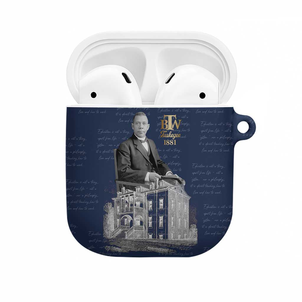Booker T. Washington AirPods Case Tuskegee Institute Design Educational Legacy 1881 Historic Tribute - African Pride