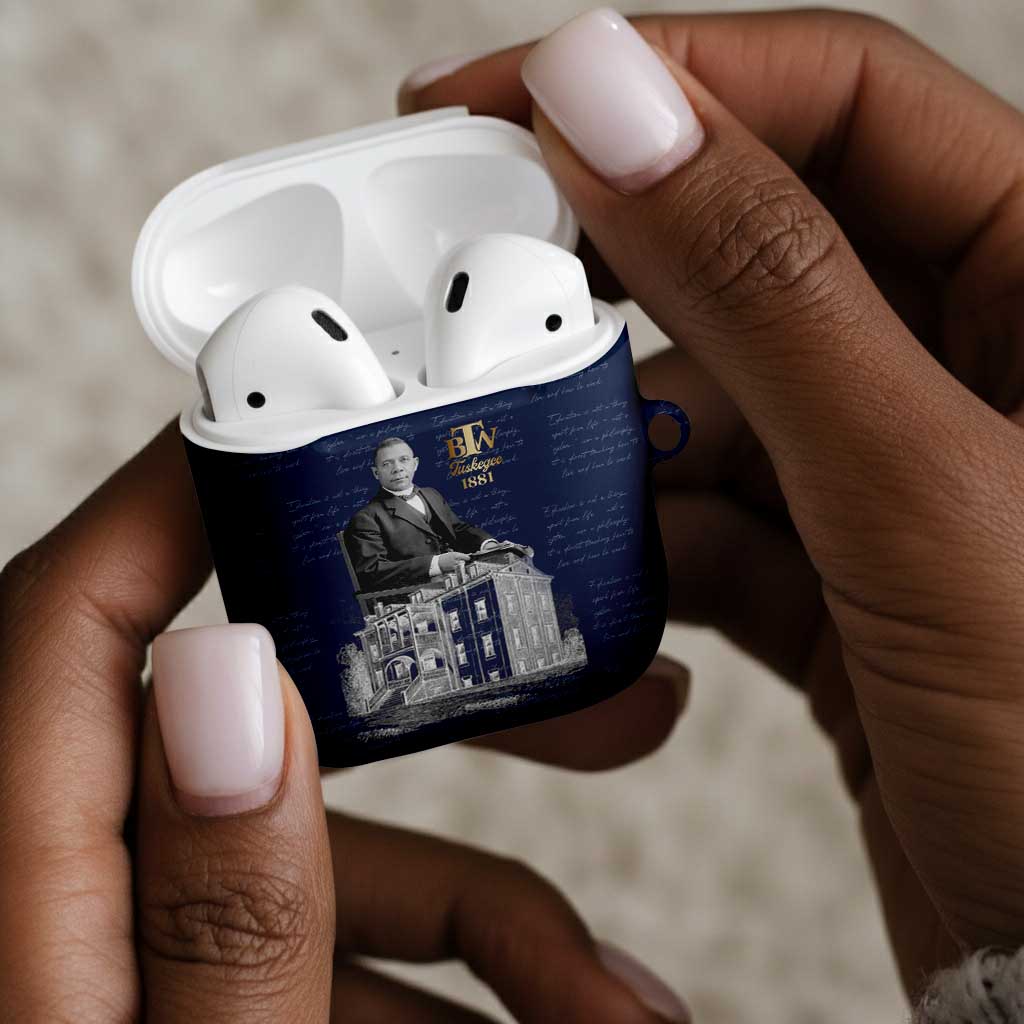 Booker T. Washington AirPods Case Tuskegee Institute Design Educational Legacy 1881 Historic Tribute - African Pride
