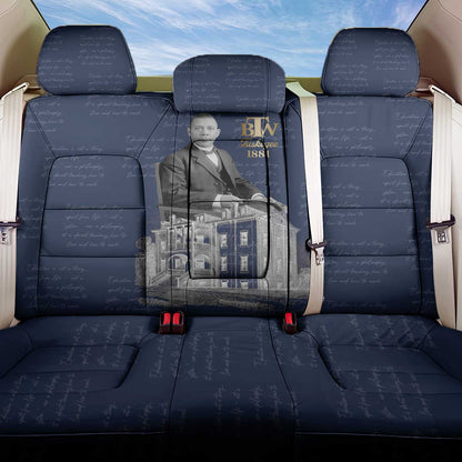 Booker T. Washington Back Car Seat Cover Tuskegee Institute Design Educational Legacy 1881 Historic Tribute - African Pride
