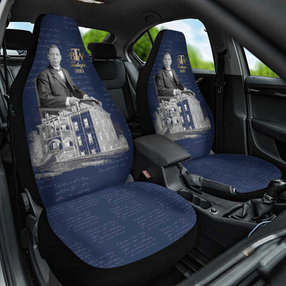 Booker T. Washington Car Seat Cover Tuskegee Institute Design Educational Legacy 1881 Historic Tribute - African Pride