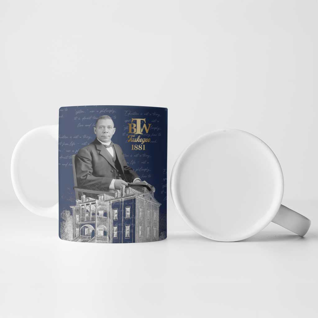 Booker T. Washington Ceramic Mug Tuskegee Institute Design Educational Legacy 1881 Historic Tribute - African Pride
