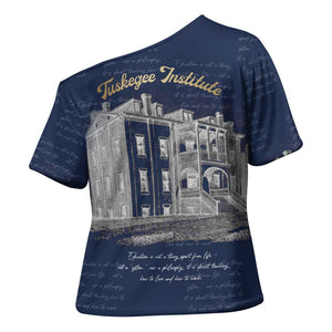 Booker T. Washington Cross Shoulder Shirt Tuskegee Institute Design Educational Legacy 1881 Historic Tribute - African Pride