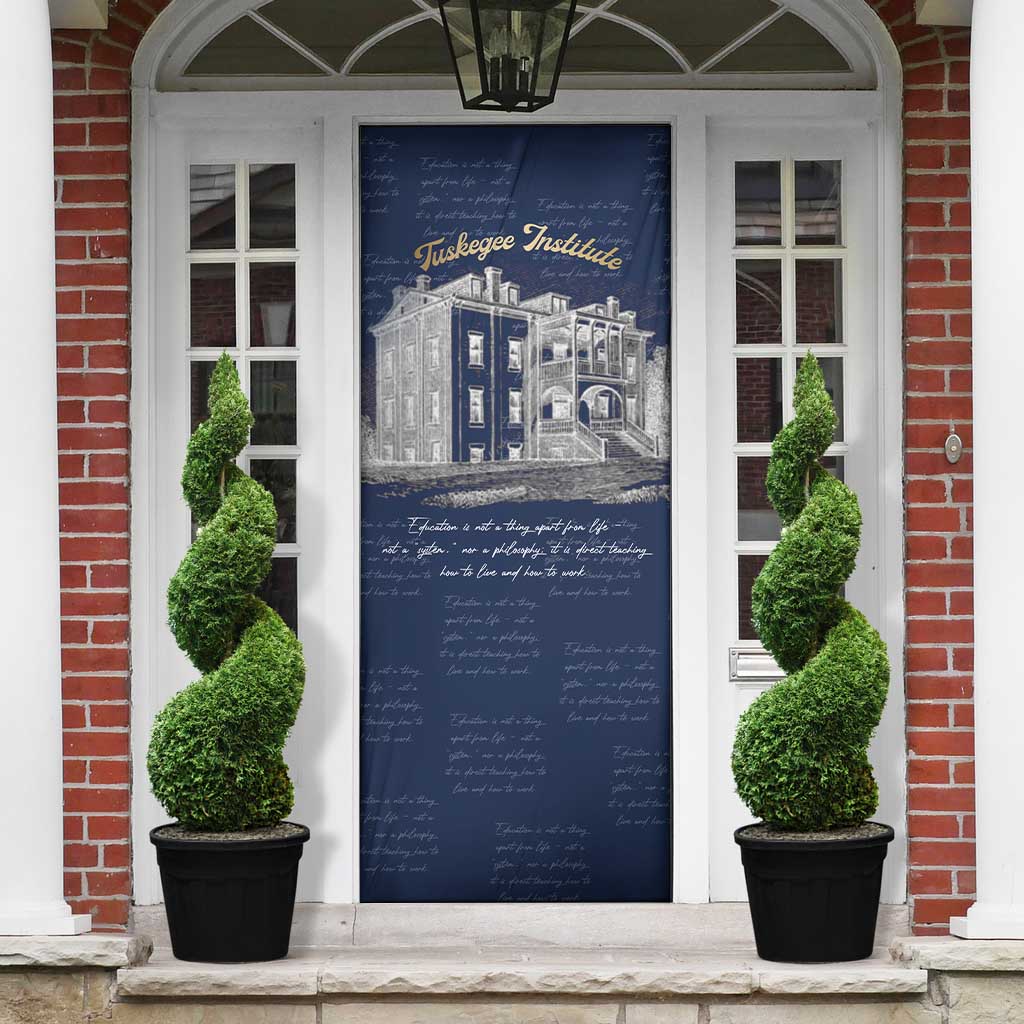 Booker T. Washington Door Cover Tuskegee Institute Design Educational Legacy 1881 Historic Tribute - African Pride