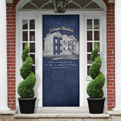 Booker T. Washington Door Cover Tuskegee Institute Design Educational Legacy 1881 Historic Tribute - African Pride